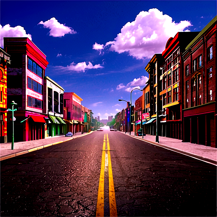 Empty City Street Png Kqw PNG