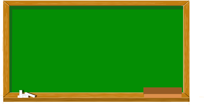 Empty Classroom Chalkboard PNG