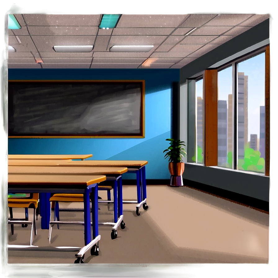 Empty Classroom Png Kwi44 PNG