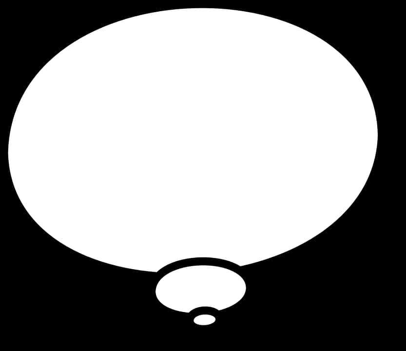 Empty Comic Speech Bubble PNG