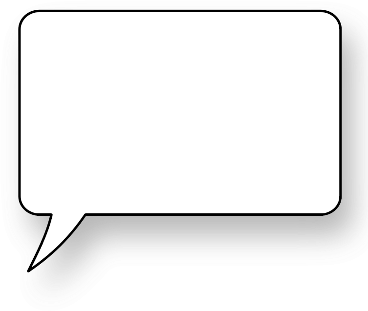 Empty Comic Thinking Bubble PNG — A minimalist gray speech bubble with a pointed tail and white interior stands isolated against a black background.