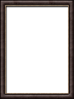 Empty Dark Wooden Frame PNG