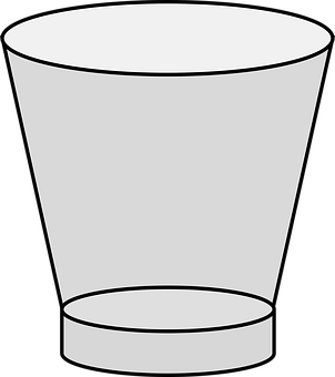 Empty Drinking Glass Vector PNG
