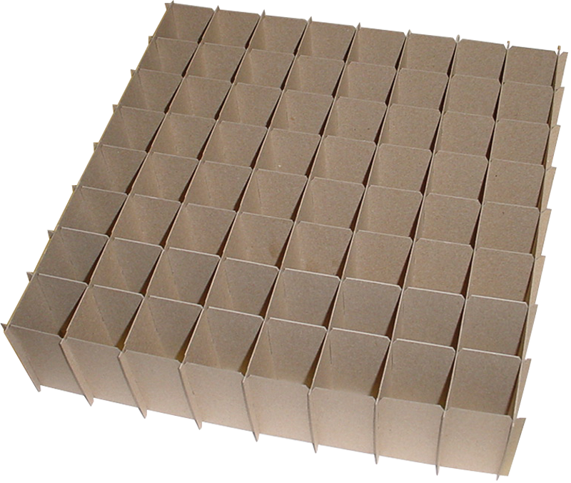 Empty Egg Carton Grid Structure PNG