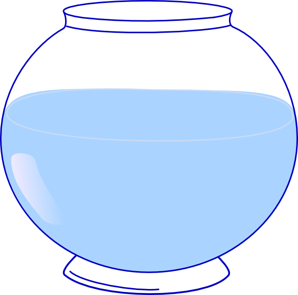 Empty Fishbowl Illustration PNG