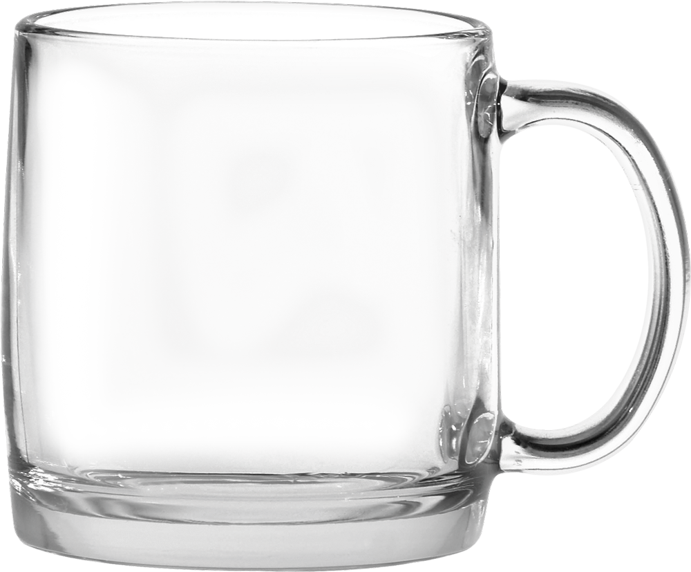 Empty Frosted Glass Mug PNG
