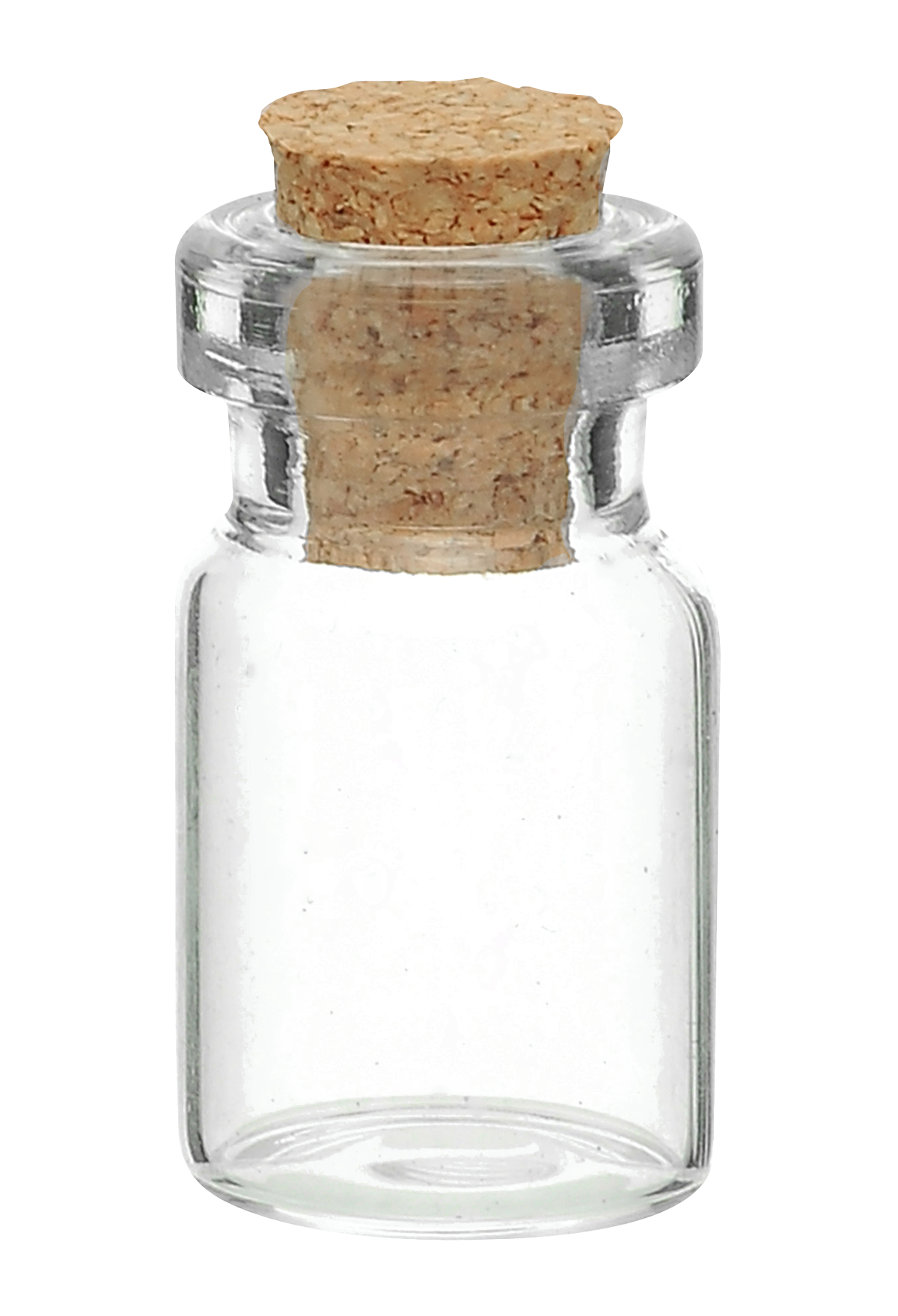 Empty Glass Bottlewith Cork Top PNG