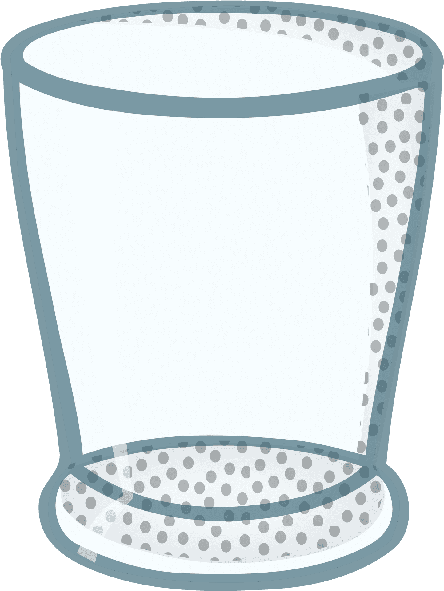 Empty Glass Cartoon Illustration PNG