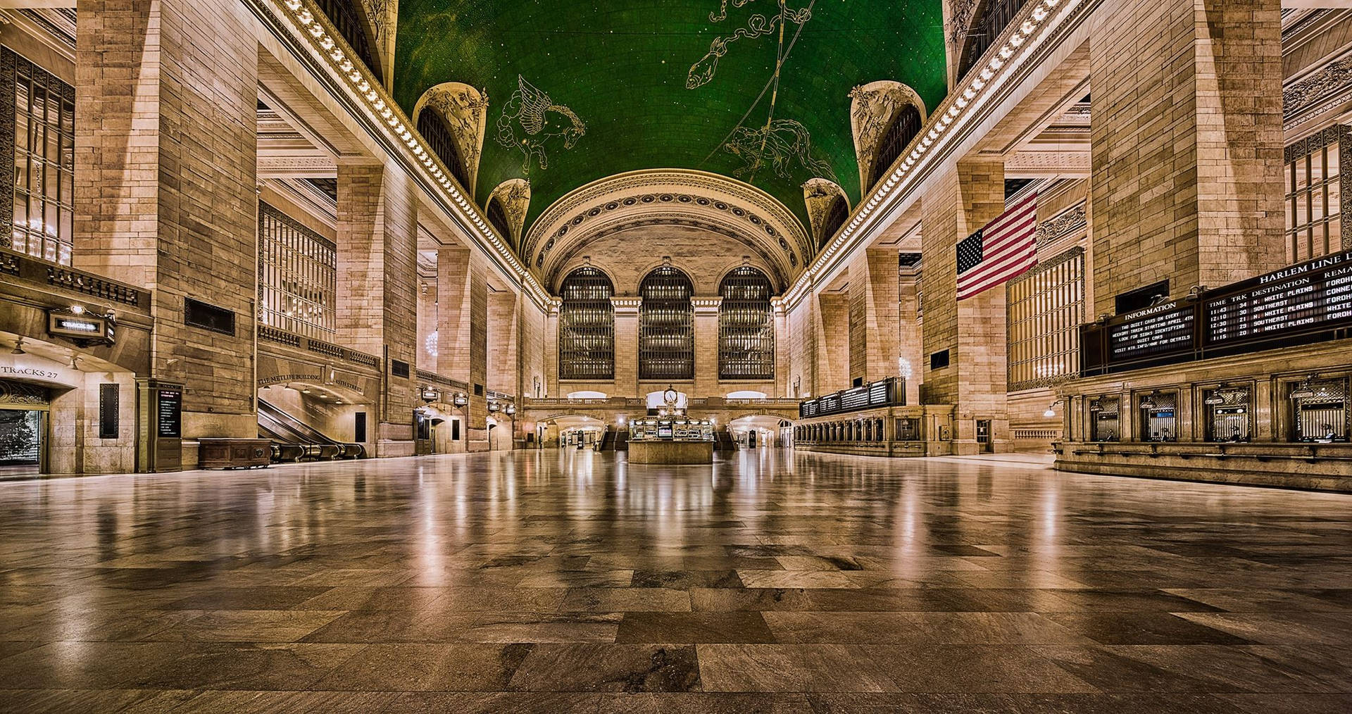 Empty Grand Central Station Wallpaper