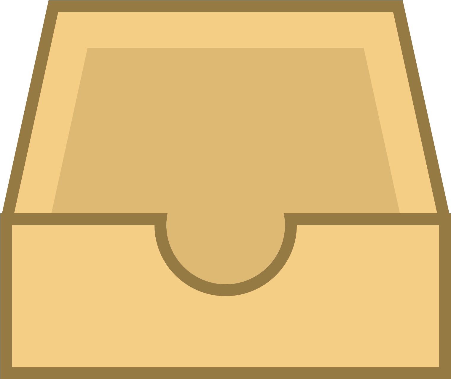 Empty Inbox Folder Icon PNG