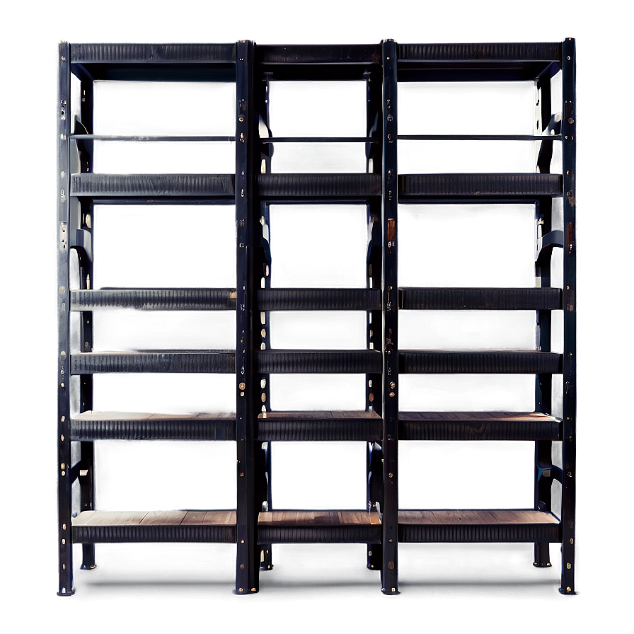 Empty Industrial Bookshelf Png Ewm PNG