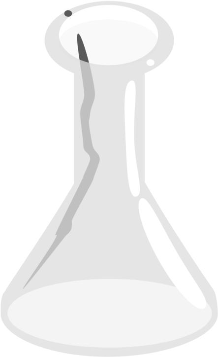 Empty Laboratory Flask PNG