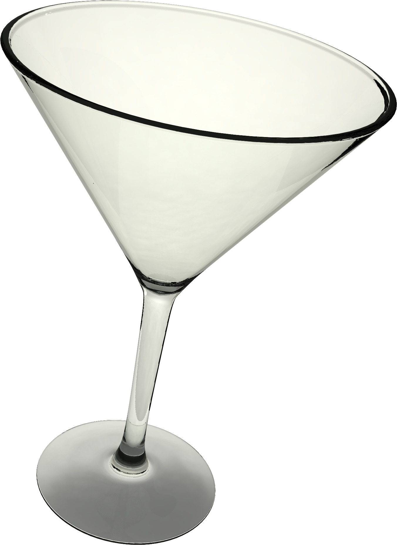 Empty Martini Glass PNG