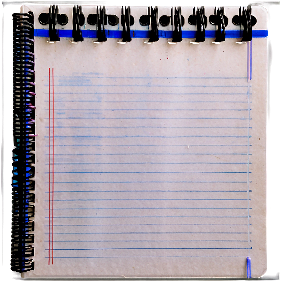 Empty Notebook Paper Png 35 PNG