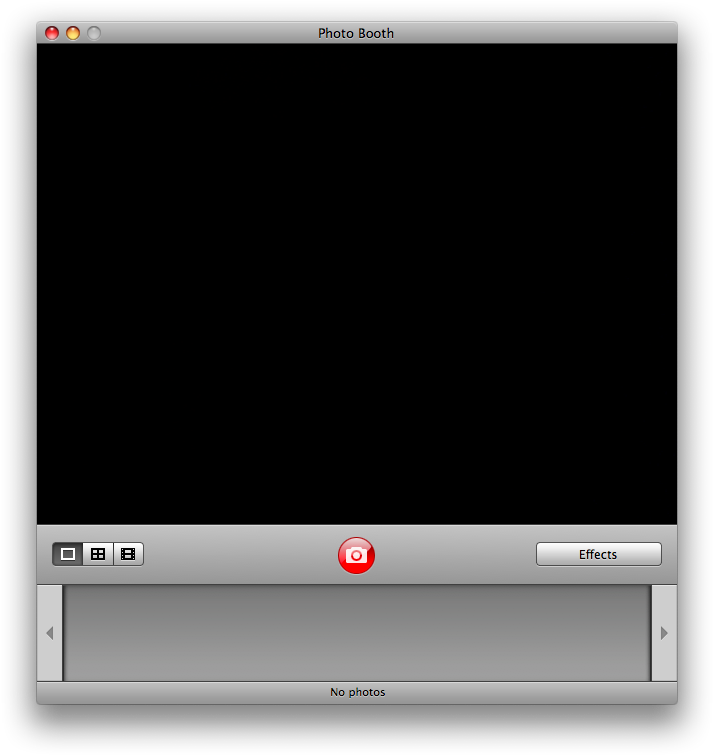 Empty Photo Booth Application Screen PNG