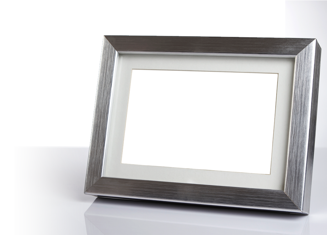 Empty Picture Frameon Table PNG