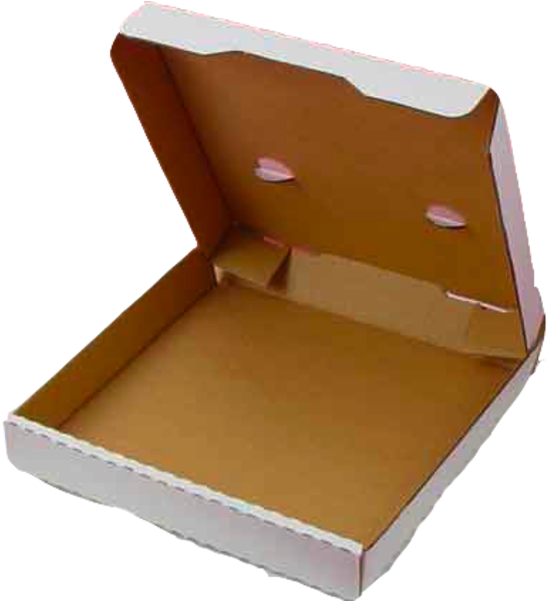 Empty Pizza Box Open PNG