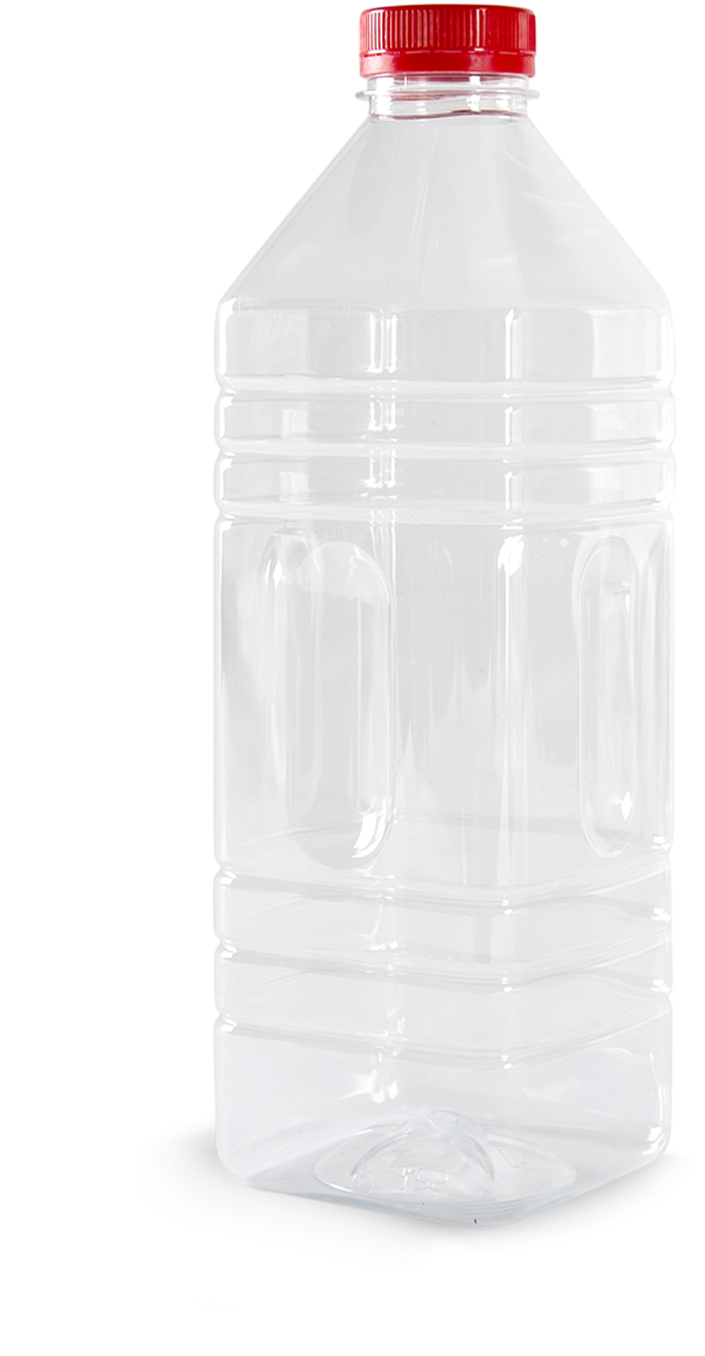 Empty Plastic Bottlewith Red Cap PNG