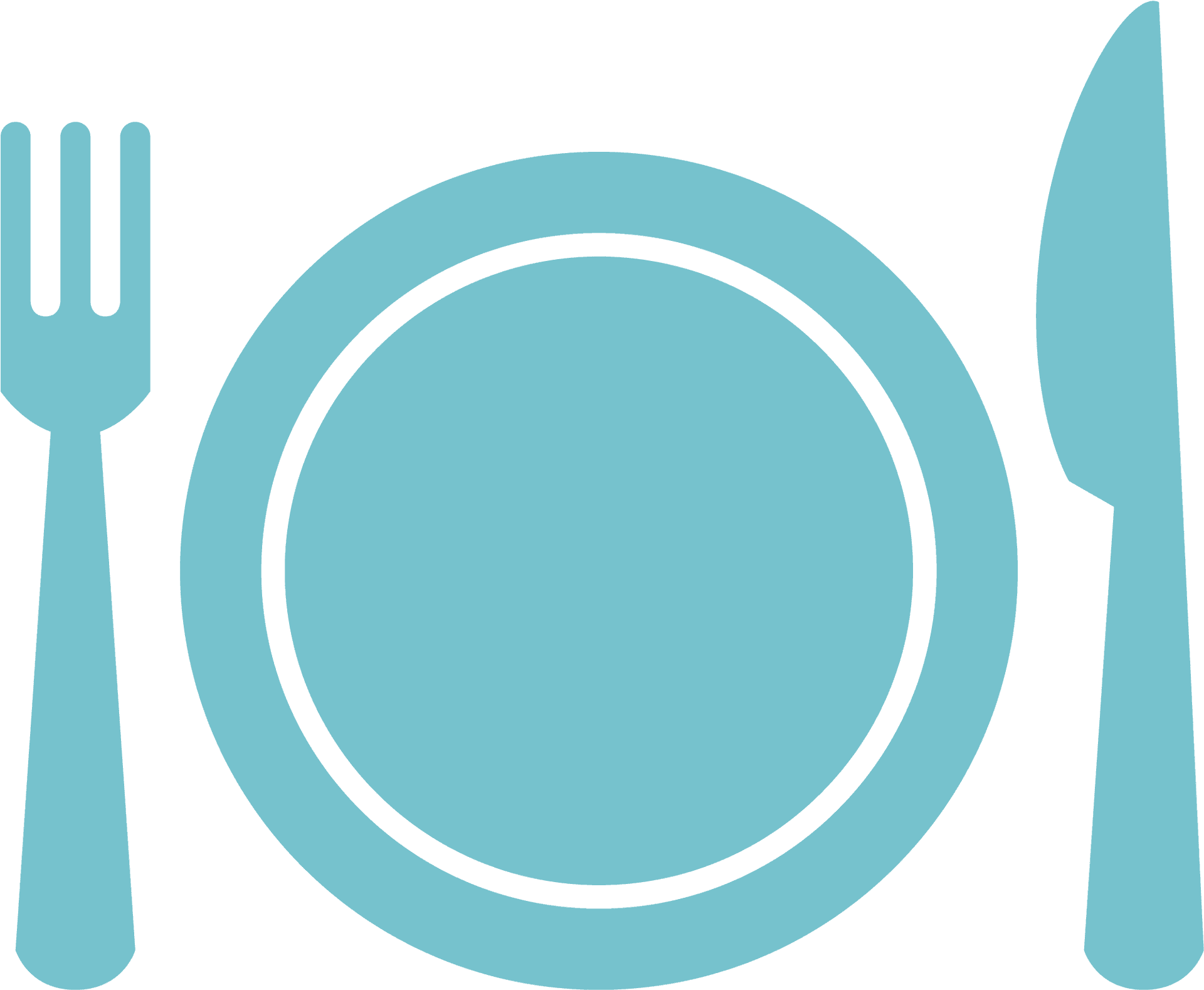 Empty Plate Setting Icon PNG