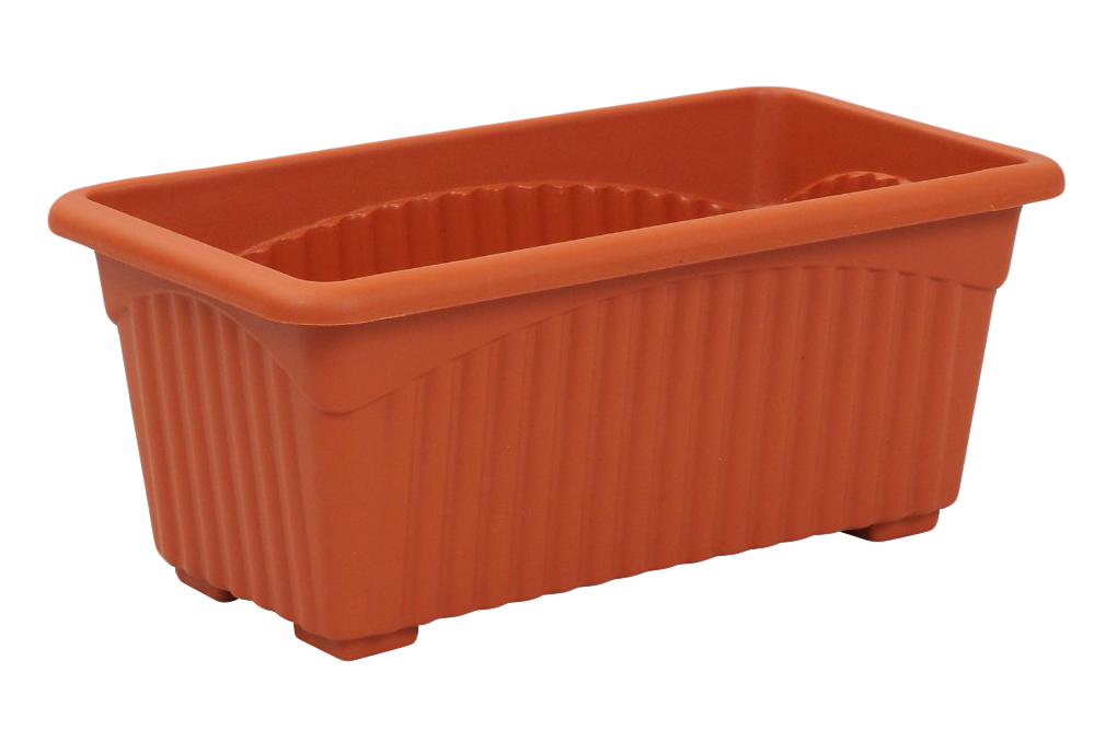Empty Red Flower Planter PNG