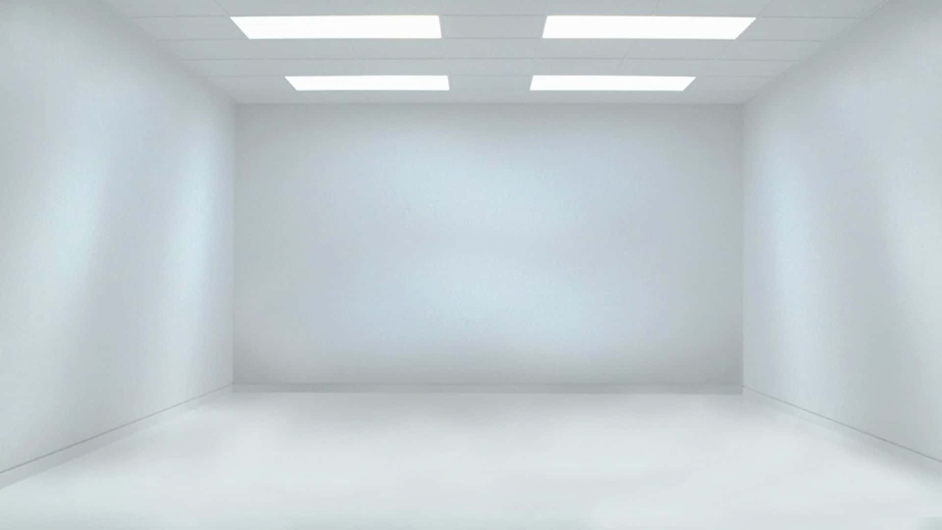 Empty Room With White Walls And Light Fixtures