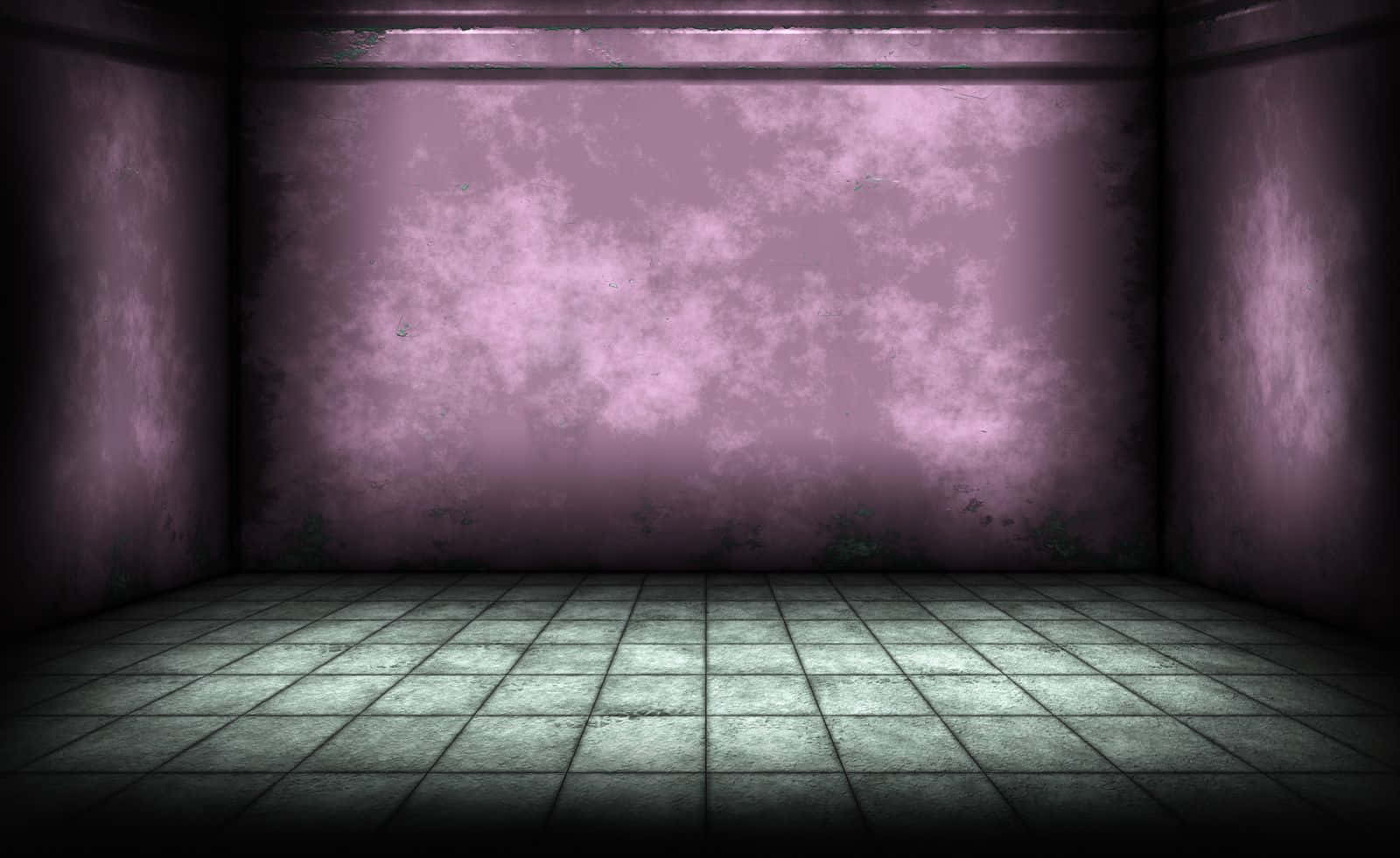 An Empty Room With Purple Walls And A Floor