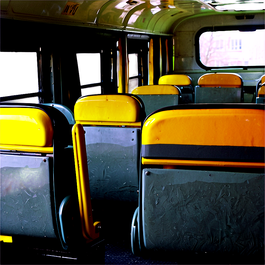 Empty School Bus Interior Png 05242024 PNG