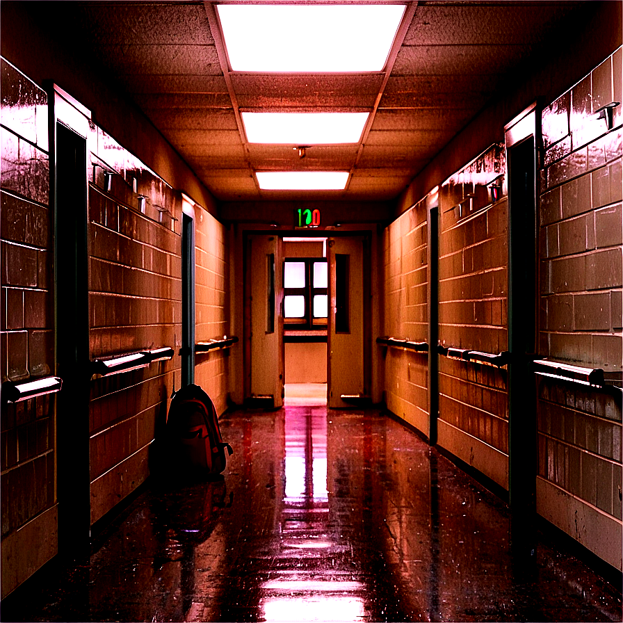 Empty School Hallway First Day PNG