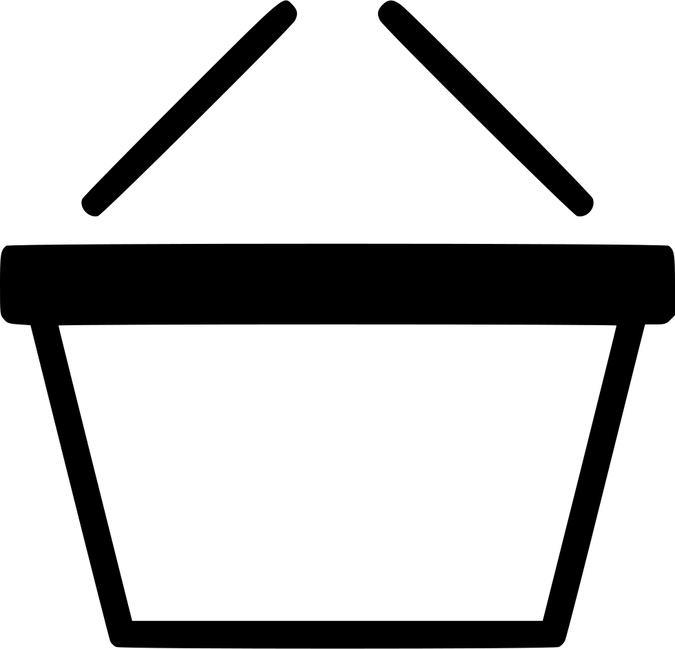 Empty Shopping Cart Outline PNG