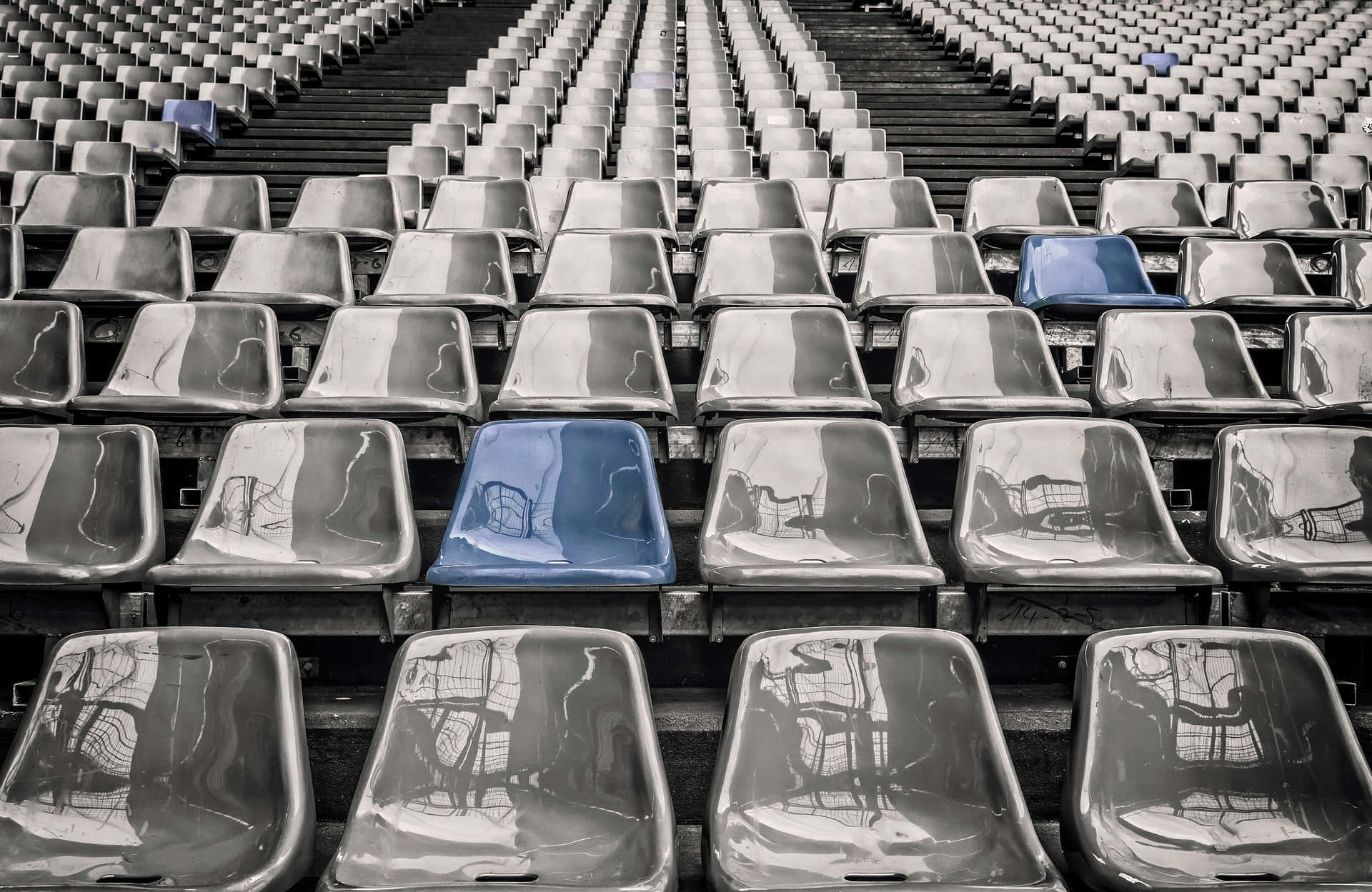 Empty Stadium Chair Wallpaper