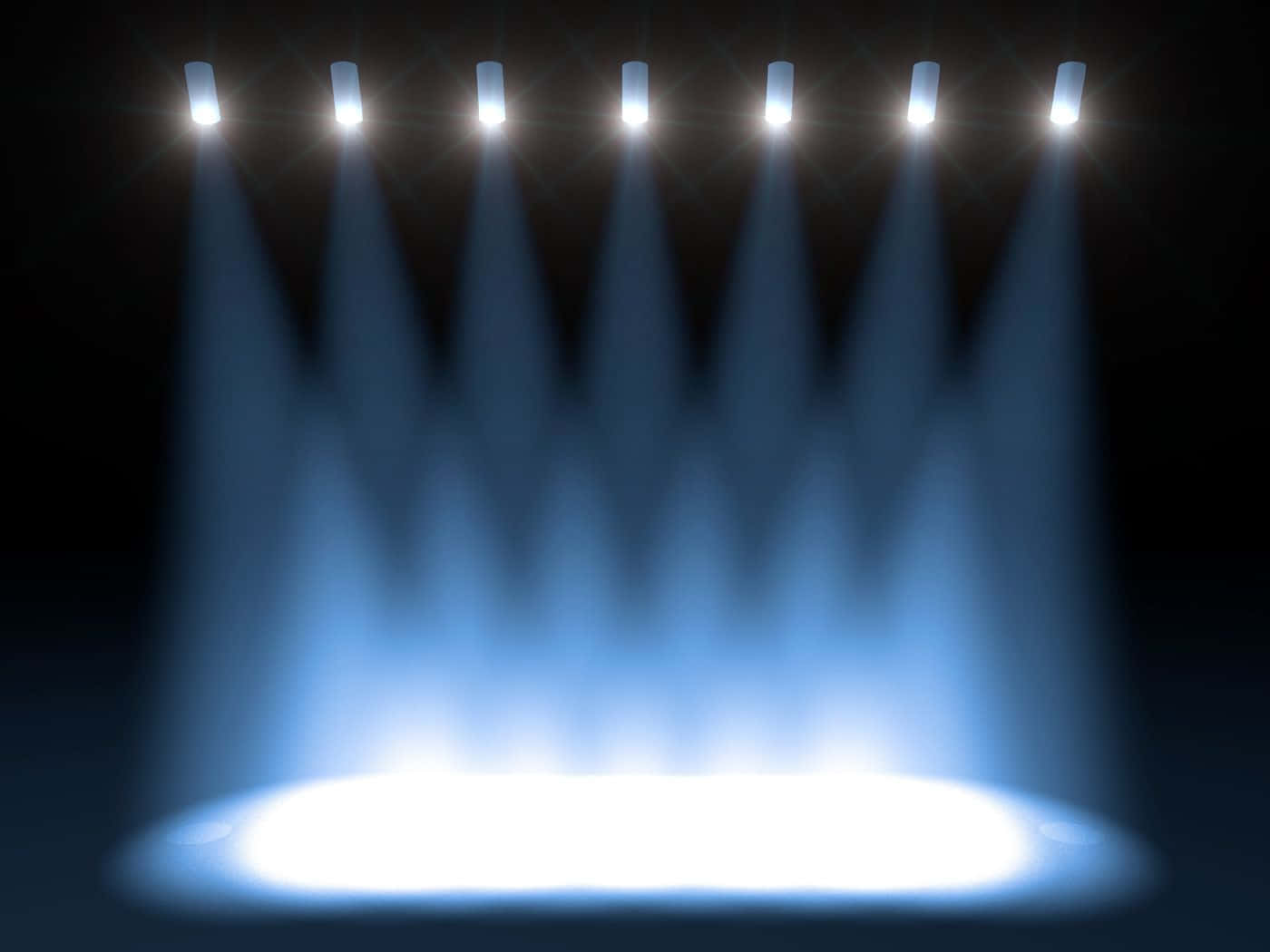Empty Stage With White Spotlights Wallpaper