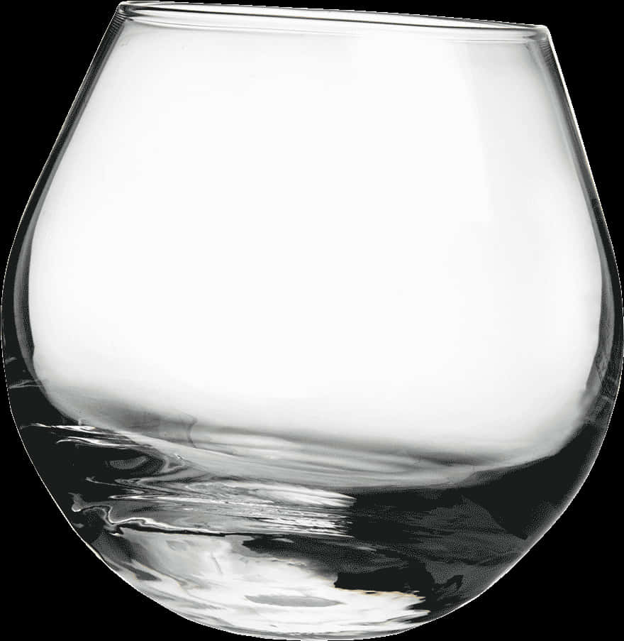 Empty Stemless Wine Glass PNG