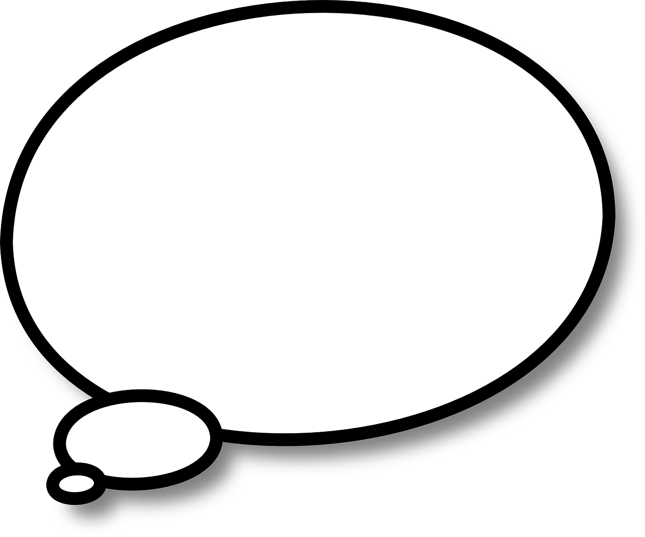 Empty Thought Bubble Graphic PNG
