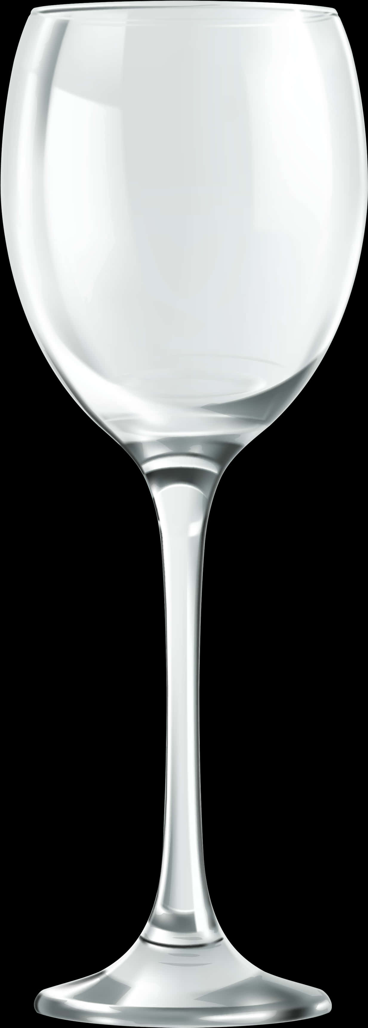 Empty Wine Glass Clear Background PNG