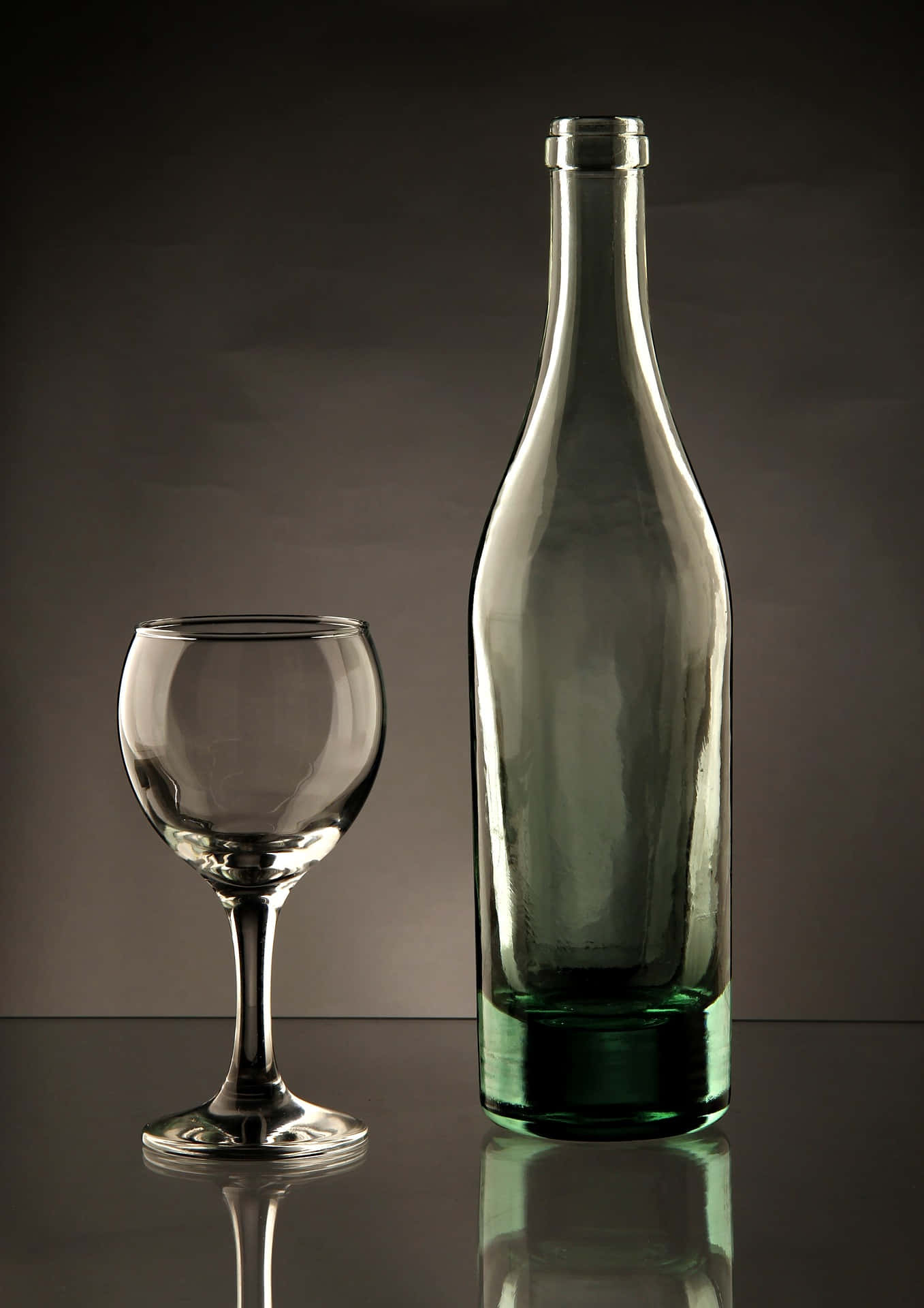 Empty Wine Glass Wallpaper