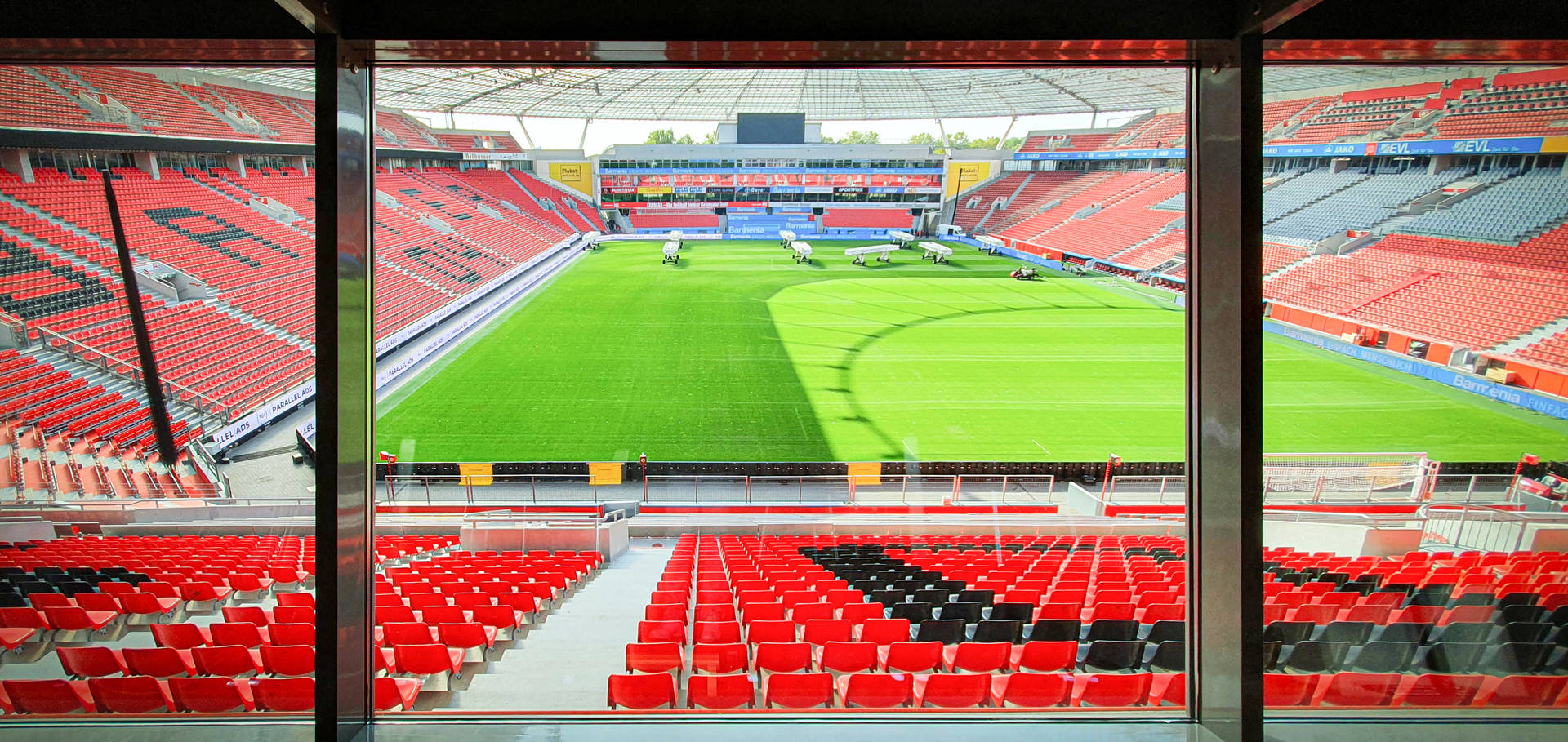 An empty stadium awaits the start of the World Cup Wallpaper