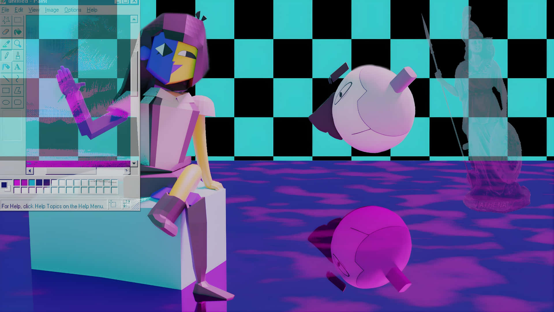 Ena Digital Art Scene Wallpaper