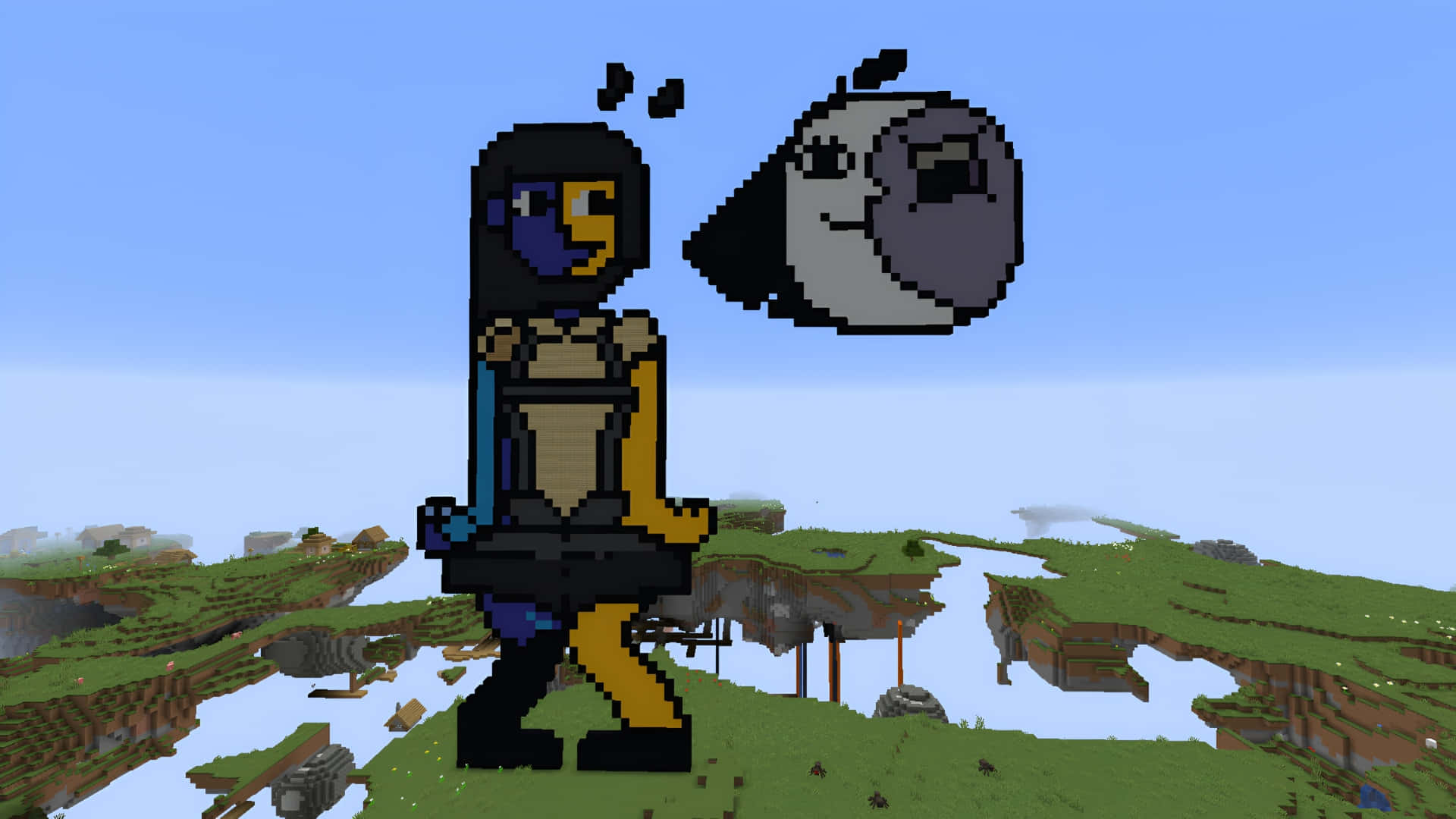 Ena Minecraft Pixel Art Wallpaper