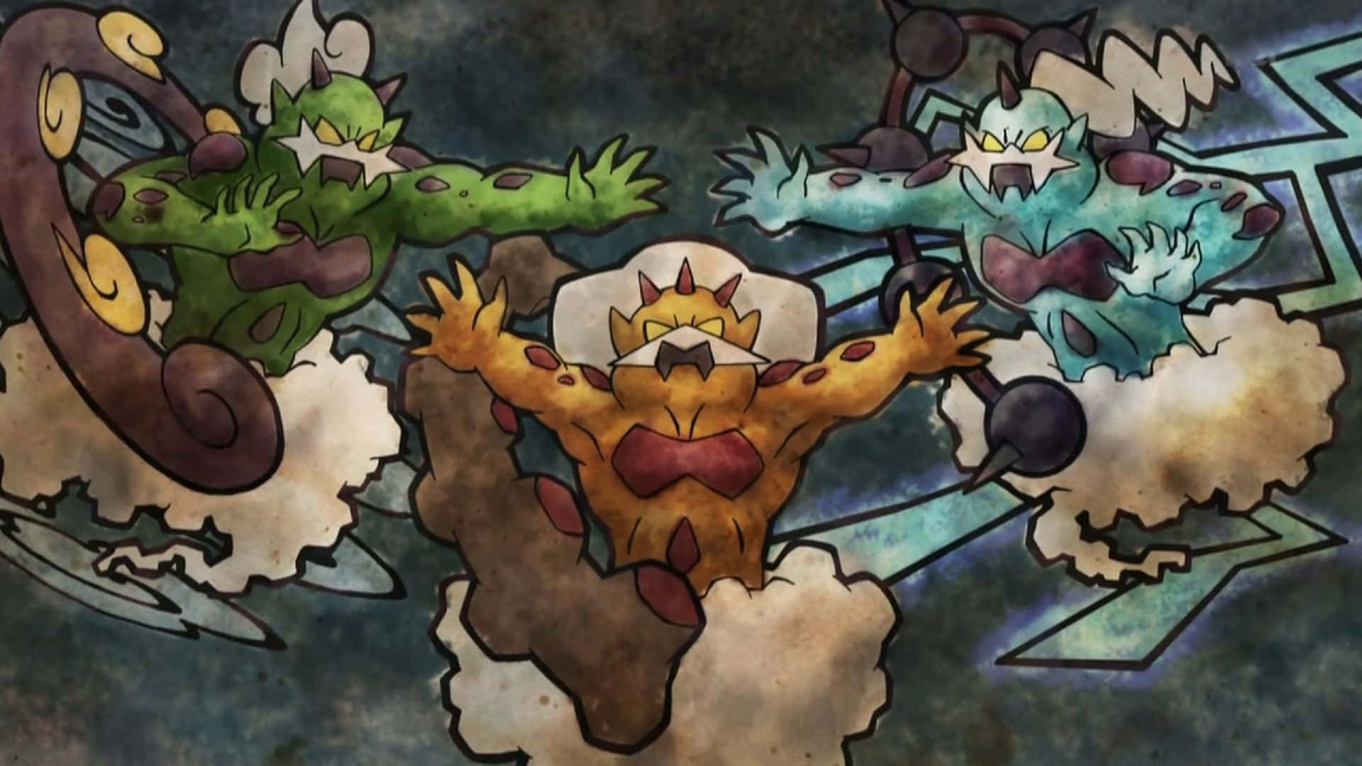 Enamorus Versus Genie Pokémon Wallpaper