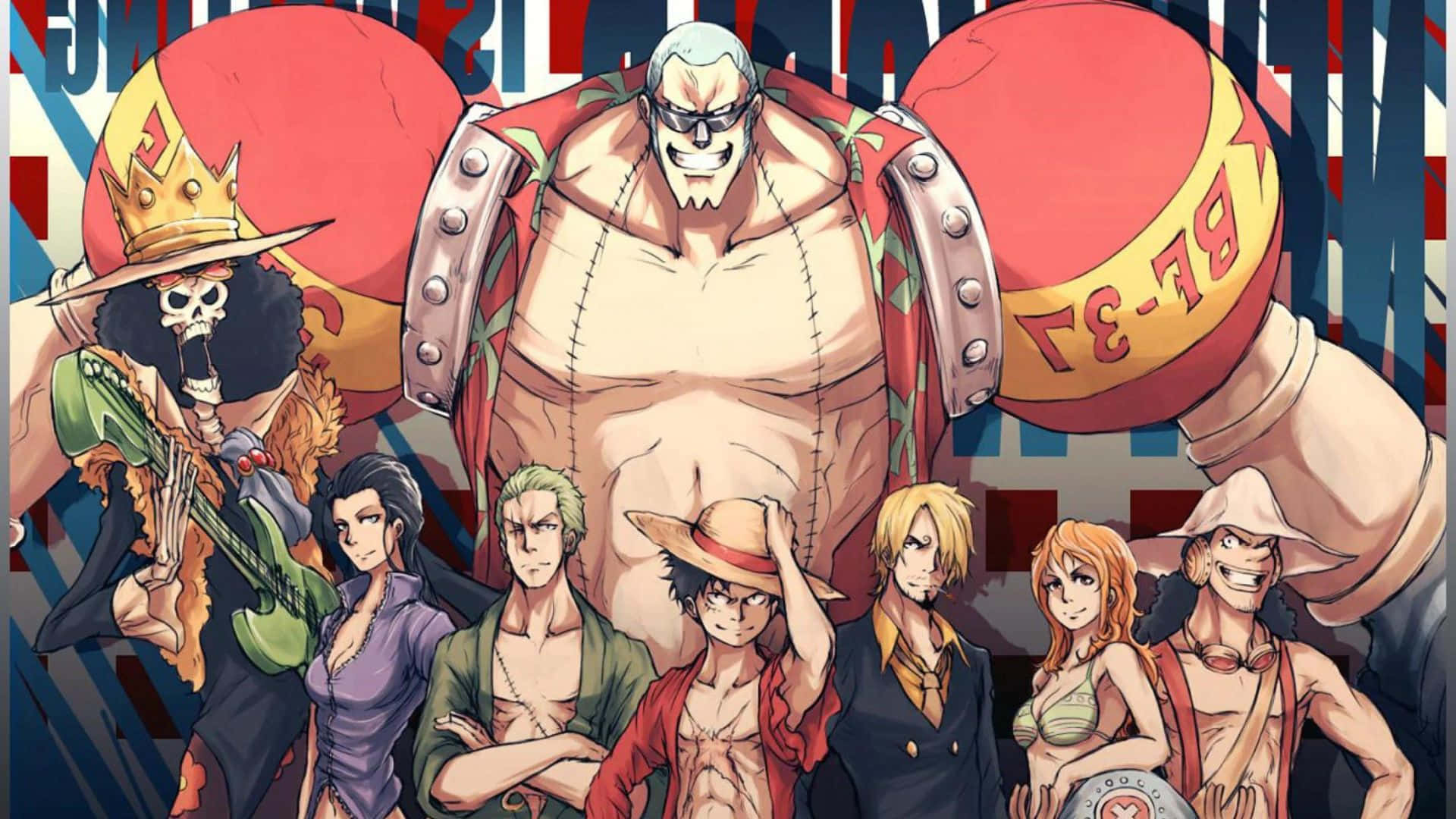 Enbakgrundsbild Med One Piece.