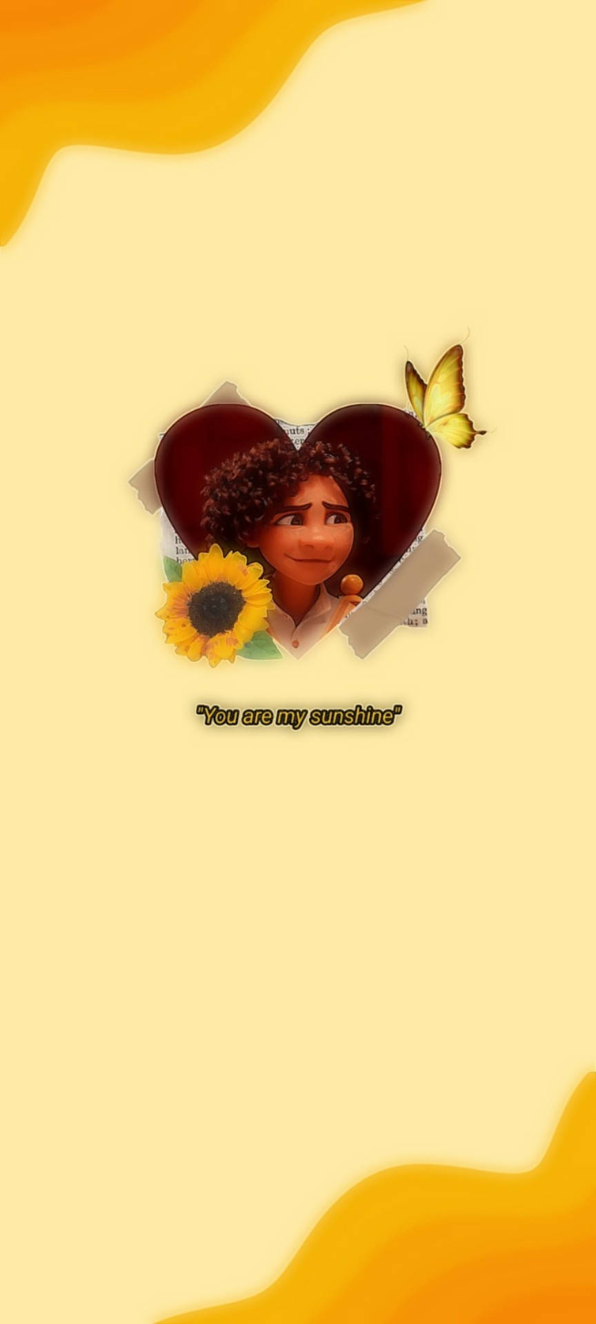 A Girl With A Sunflower In Her Hand And A Quote On It Wallpaper