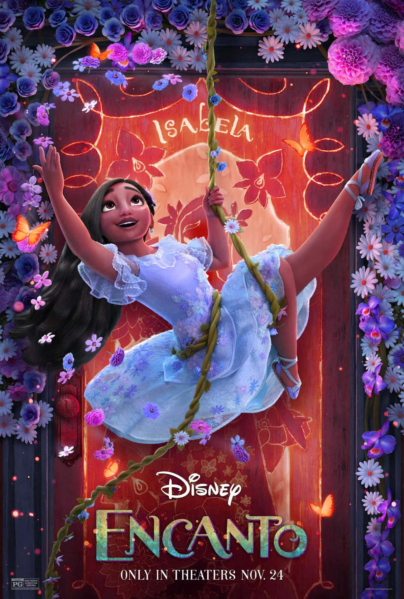 Encanto Isabela Movie Poster Background
