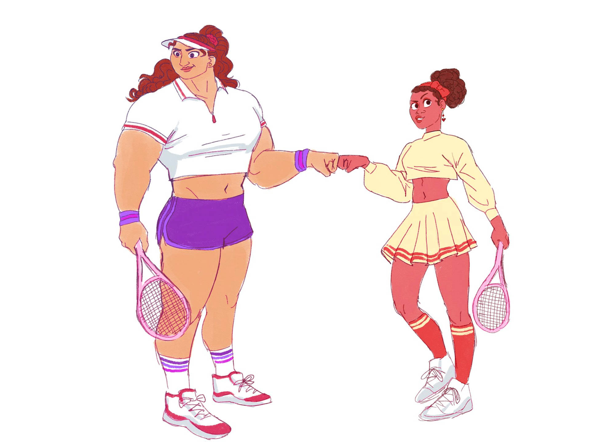 Fascínatecon Luisa Como Jugadora De Tenis. Fondo de pantalla