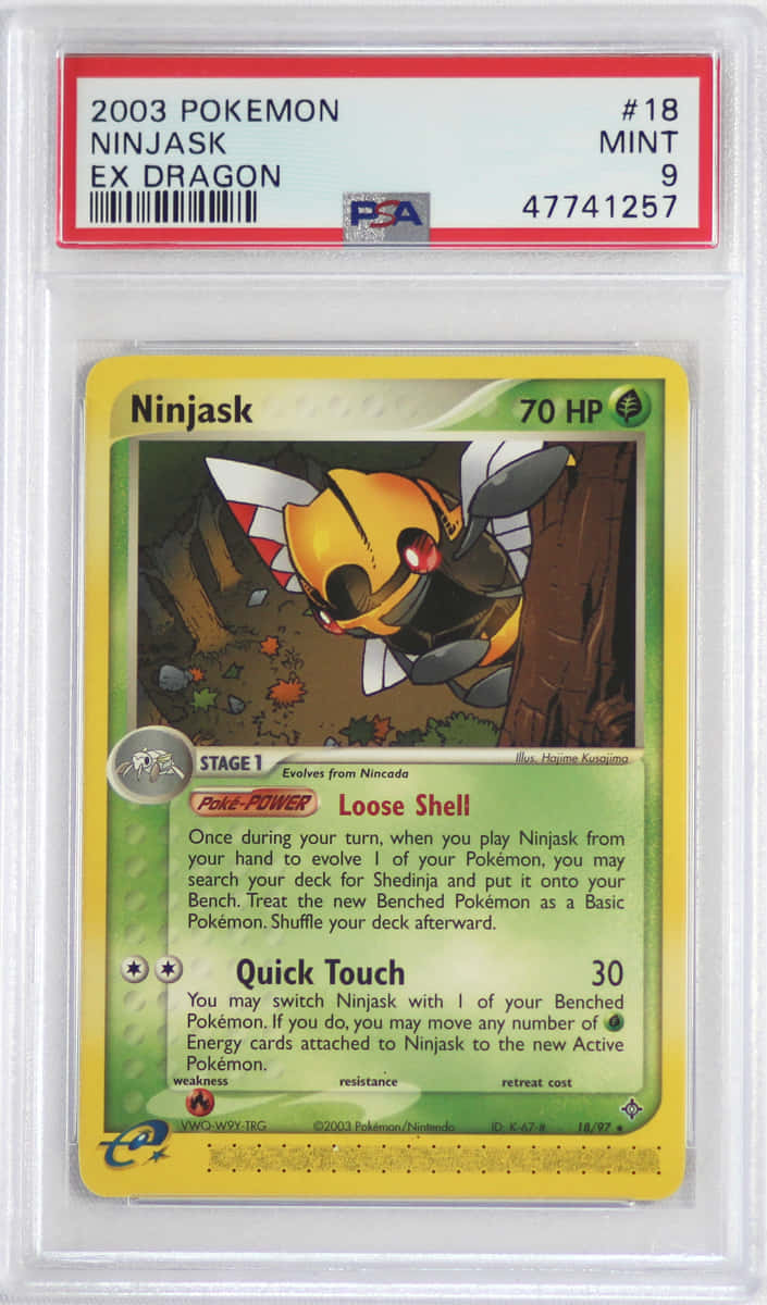Encased Ninjask Trading Card Wallpaper
