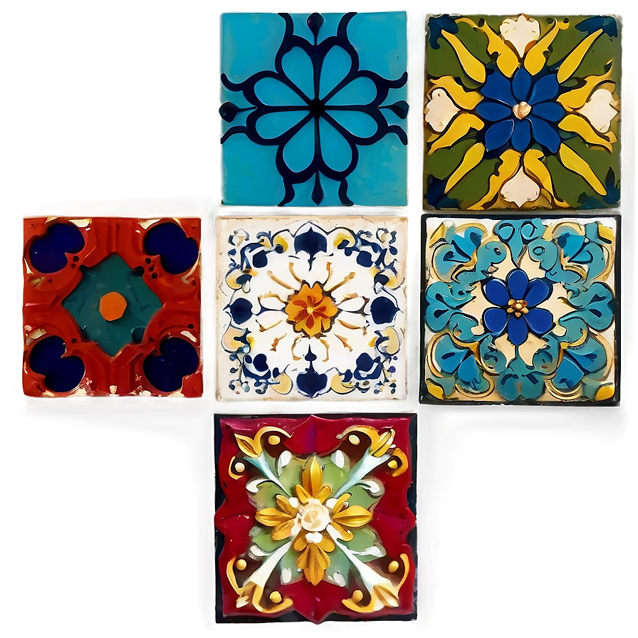 Encaustic Cement Tile Crafts Png 06202024 PNG