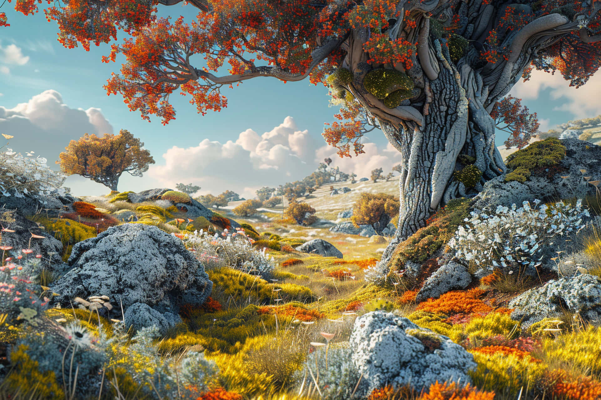 Enchanted_ Autumn_ Forest_ Scene.jpg Wallpaper
