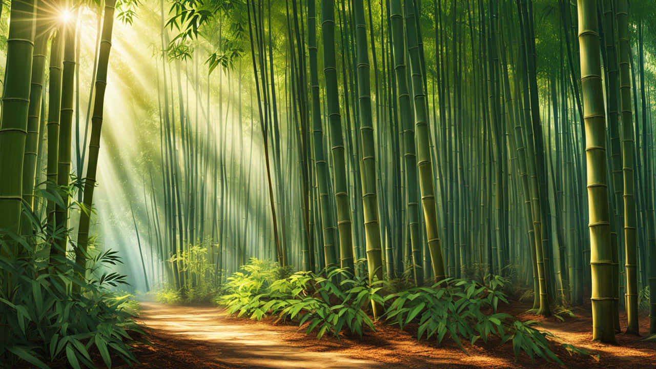 Enchanted_ Bamboo_ Forest_ Path.jpg Wallpaper