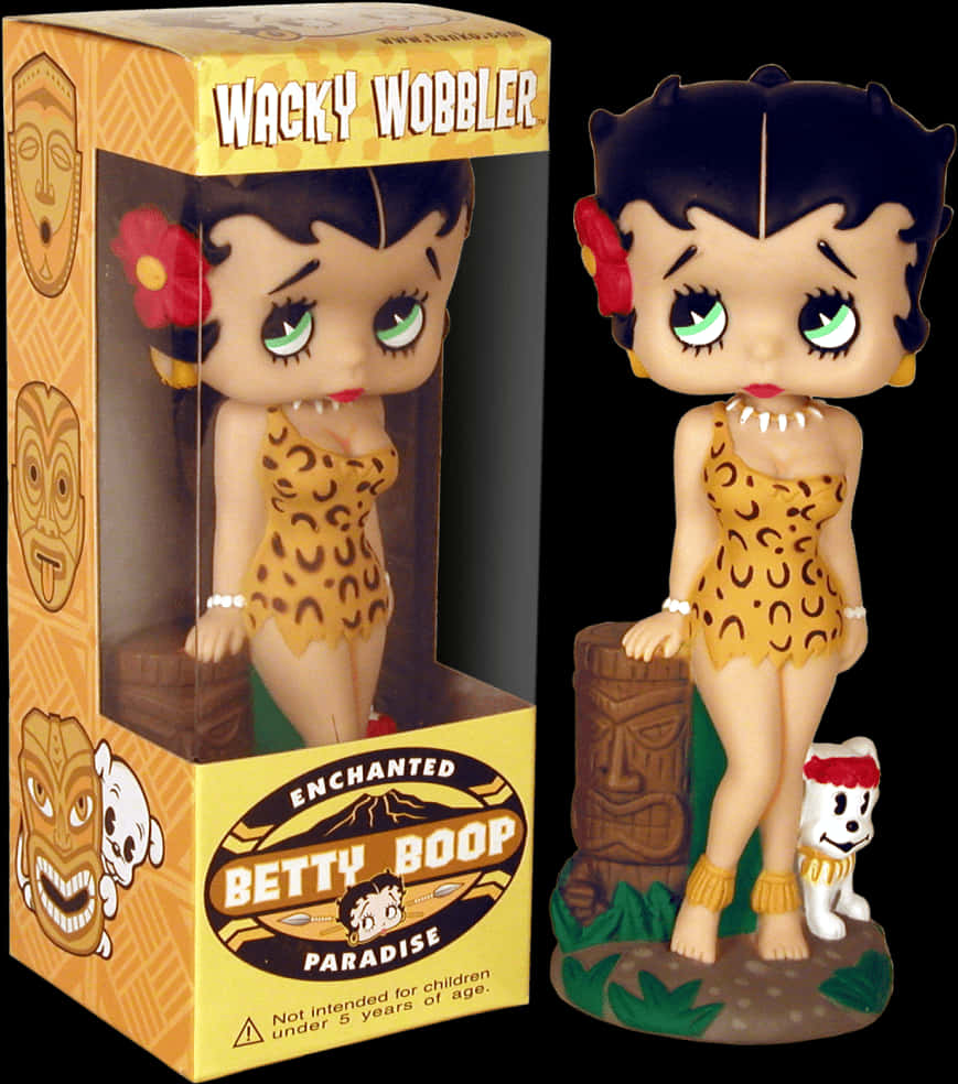 Enchanted Betty Boop Paradise Figurine PNG