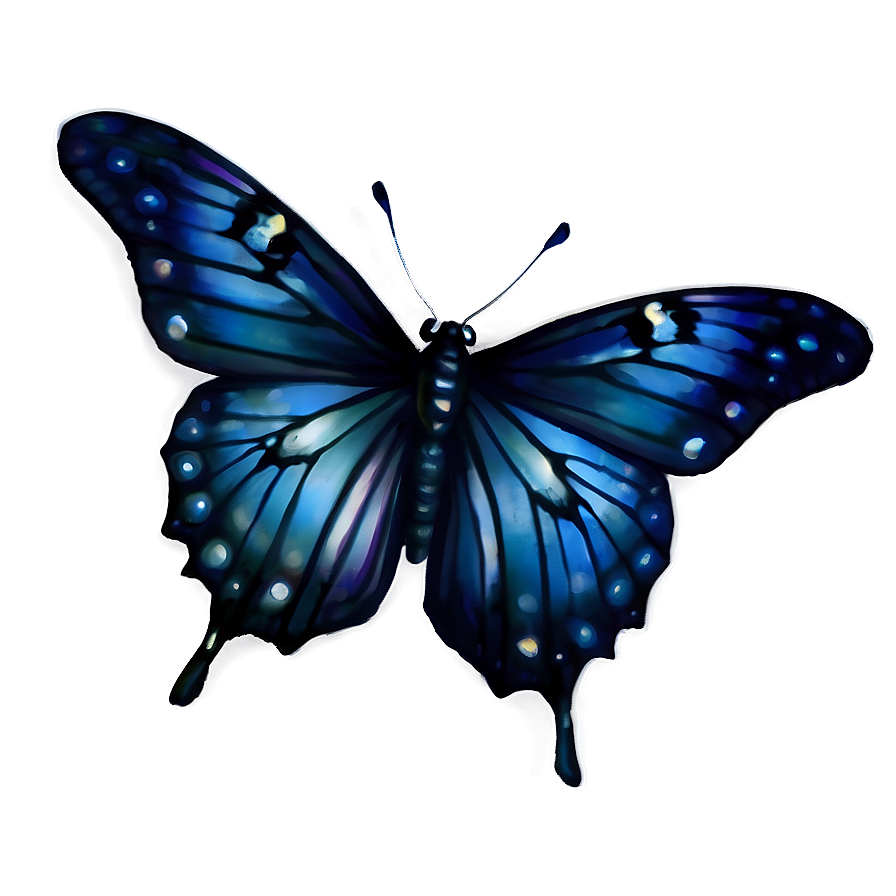 Enchanted Black Butterfly Png Grg7 PNG