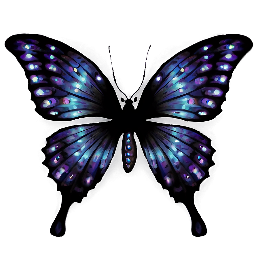 Enchanted Black Butterfly Png Ixw PNG